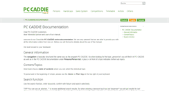 Desktop Screenshot of doku.pccaddie.net