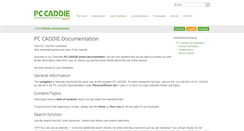 Desktop Screenshot of doku.pccaddie.com